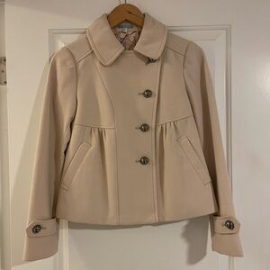 Leifnotes Anthropologie Babydoll Peacoat
